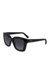 Ferragamo 53mm Square Sunglasses In Black