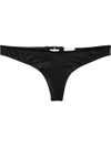 Fleur Du Mal Jersey Thong In Black