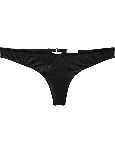 Fleur Du Mal Jersey Thong In Black