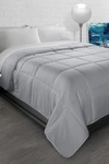 Ella Jayne Home Black All-season Super Soft Triple Brushed Microfiber Down-alternative Comforter In Grey