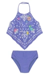 PEEK AREN'T YOU CURIOUS KIDS' FLORAL PRINT TWO-PIECE SWIMSUIT