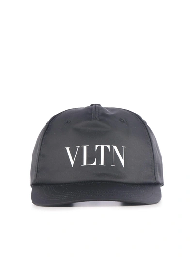 Valentino Garavani Vltn Logo Baseball Cap In Black
