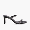 Alohas Cannes Glow Black Leather Sandals
