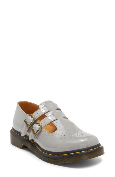 Dr. Martens' Women's 8065 Patent Leather Mary Jane Shoes In Grey