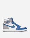 Nike Air Jordan Retro 1 High Og Casual Shoes In True Blue/white/cement Grey