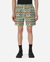 Pleasures Basket Woven Jacquard Shorts In Multicolor
