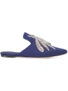 SANAYI313 spider appliqué mules,10273312044318