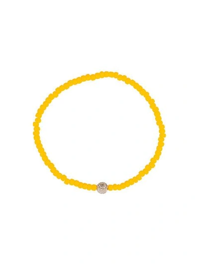 Luis Morais Solar Plexus Chakra珠饰手链 In Yellow