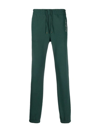 Saint Laurent Jogginghose Mit Logo-stickerei In Green