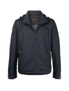 Moorer Jacket With Zip In Blue