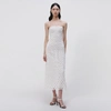 JONATHAN SIMKHAI ELISE CROCHET MIDI DRESS