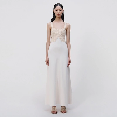Simkhai Roberta Fossil Crochet Dress In Natural