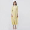 Simkhai Jacky Draped Jersey Cocoon Gown In Limoncello