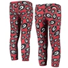 Zoozatz Girls Youth  Red/black Georgia Bulldogs Stacked Mascot Leggings In Red