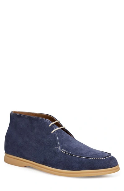 Bruno Magli Alto Chukka In Navy Suede