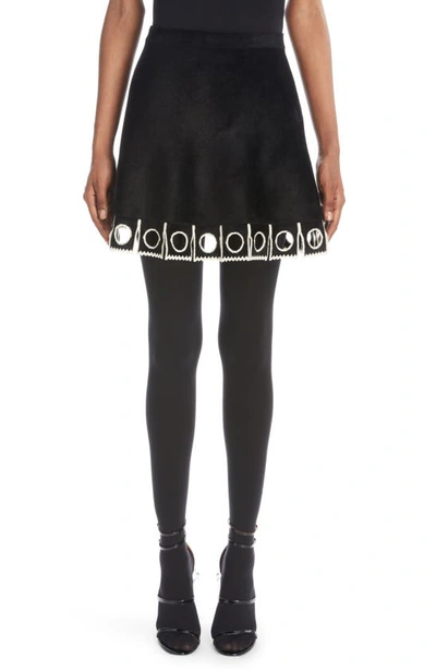 Alaïa Minirock In Black/white