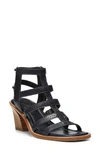 Donald Pliner Jenessa Block Heel Gladiator Sandal In Navy