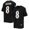 Outerstuff Youth Lamar Jackson Black Baltimore Ravens Replica Player Jersey In Black