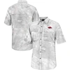 Colosseum White Arkansas Razorbacks Realtree Aspect Charter Full-button Fishing Shirt In White