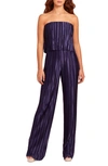 AMANDA UPRICHARD COLLINA PLISSÉ STRAPLESS JUMPSUIT