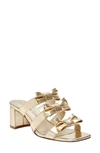 Katy Perry Women's The Tooliped Block Heel Bow Sandals In Gold
