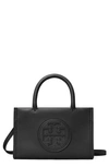 Tory Burch Embroidered-logo Mini Bag In Black