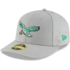 New Era Gray Philadelphia Eagles Omaha Throwback Low Profile 59fifty Fitted Hat In Gray