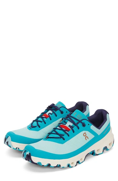 Loewe On Cloudventure Shell-trimmed Mesh Sneakers In Blue