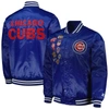 Starter Royal Chicago Cubs Patch Full-snap Jacket In Royal