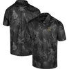Colosseum Black Appalachian State Mountaineers Palms Team Polo In Black