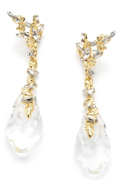Alexis Bittar Dream Rain Linear Drop Earrings In White