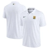 Nike White Oakland Athletics Authentic Collection Striped Performance Pique Polo In White