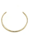 Alexis Bittar 14k Gold-plated Thin Collar Necklace In Gold