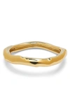 Alexis Bittar Molten Bangle Bracelet In 14k Gold Plated In Gold