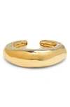 Alexis Bittar Molten Large Hinged Cuff Bracelet In 14k Gold Plated In Gold