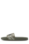 The North Face Base Camp Iii Slide Sandal In Military Olive Camo/black