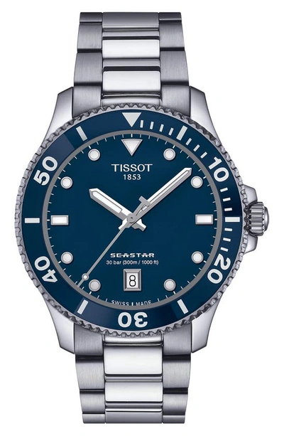 TISSOT SEASTAR 1000 BRACELET WATCH, 40MM