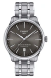 Tissot Chemin Des Tourelles Powermatic 80 Bracelet Watch, 39mm In Gray/silver