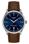 Tissot Chemin Des Tourelles Powermatic 80 Watch, 39mm In Brown