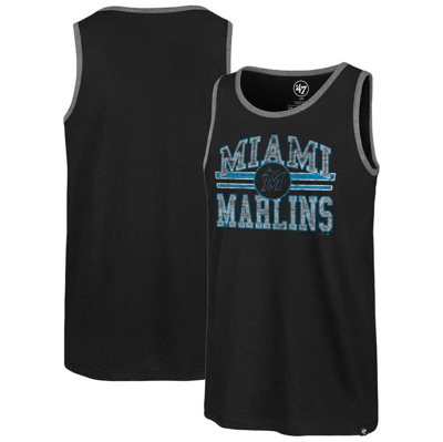 47 Brand '47 Black Miami Marlins Winger Franklin Tank Top