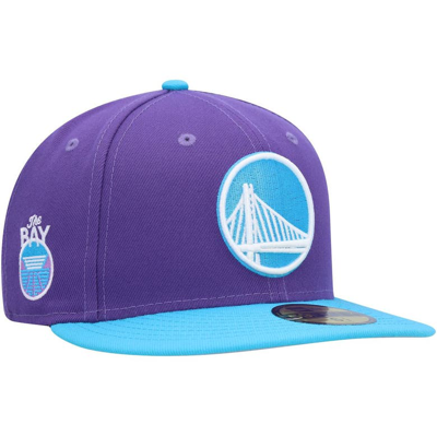 New Era Purple Golden State Warriors Vice 59fifty Fitted Hat