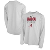 NIKE YOUTH NIKE  WHITE ALABAMA CRIMSON TIDE 2023 ON COURT SOLE BENCH T-SHIRT