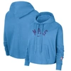 Nike Women's  Powder Blue Los Angeles Lakers 2021/22 City Edition Essential Logo Cropped Pullover Hoo In Powder Blue