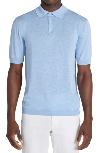 JACK VICTOR JACK VICTOR TUPPER ORGANIC COTTON & SILK POLO