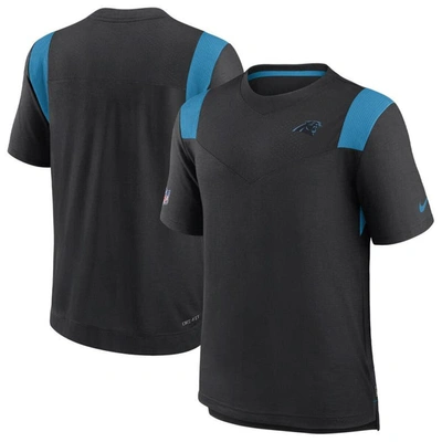 Nike Black Carolina Panthers Sideline Tonal Logo Performance Player T-shirt