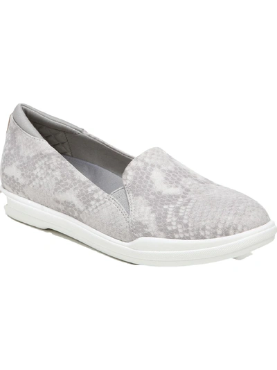 Dr. Scholl's Womens Flats Round Toe Slip-on Sneakers In Grey
