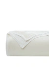 Southshore Fine Linens Microfleece Faux Shearling Lined Reversible Throw Blanket In Cream