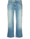 NILI LOTAN wide leg cropped jeans,MACHINEWASH