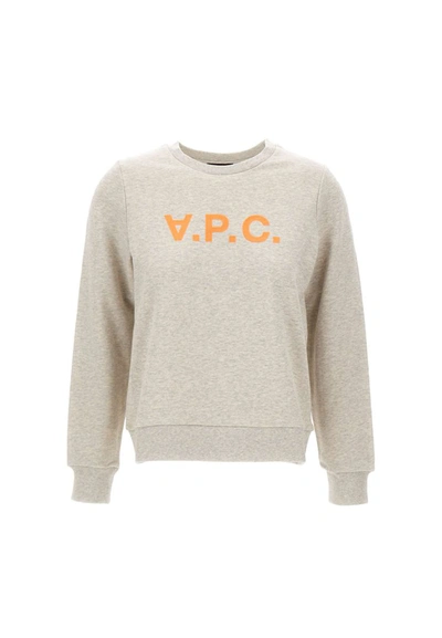 Apc A.p.c. Cotton Sweatshirt In Beige