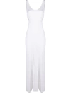 Chloé Cutout Crinkled Silk-blend Maxi Dress In White